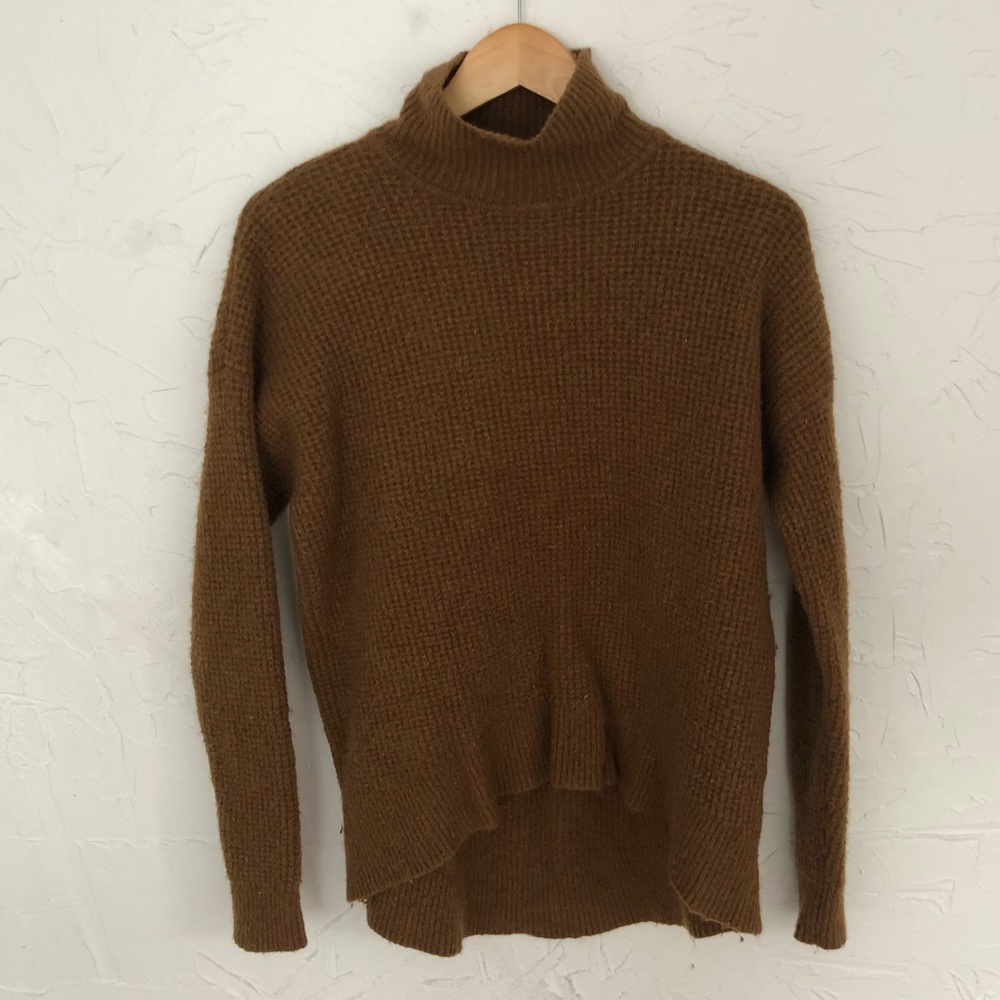 Mustard Mock Neck Madewell Sweater